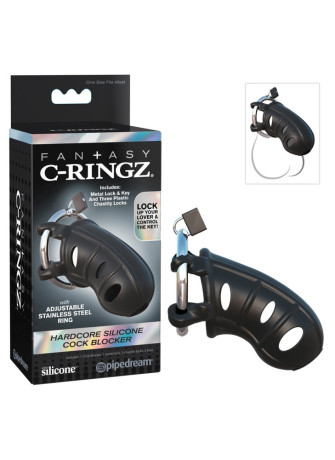 Cage de chasteté en silicone pour pénis C-Ringz - R542539